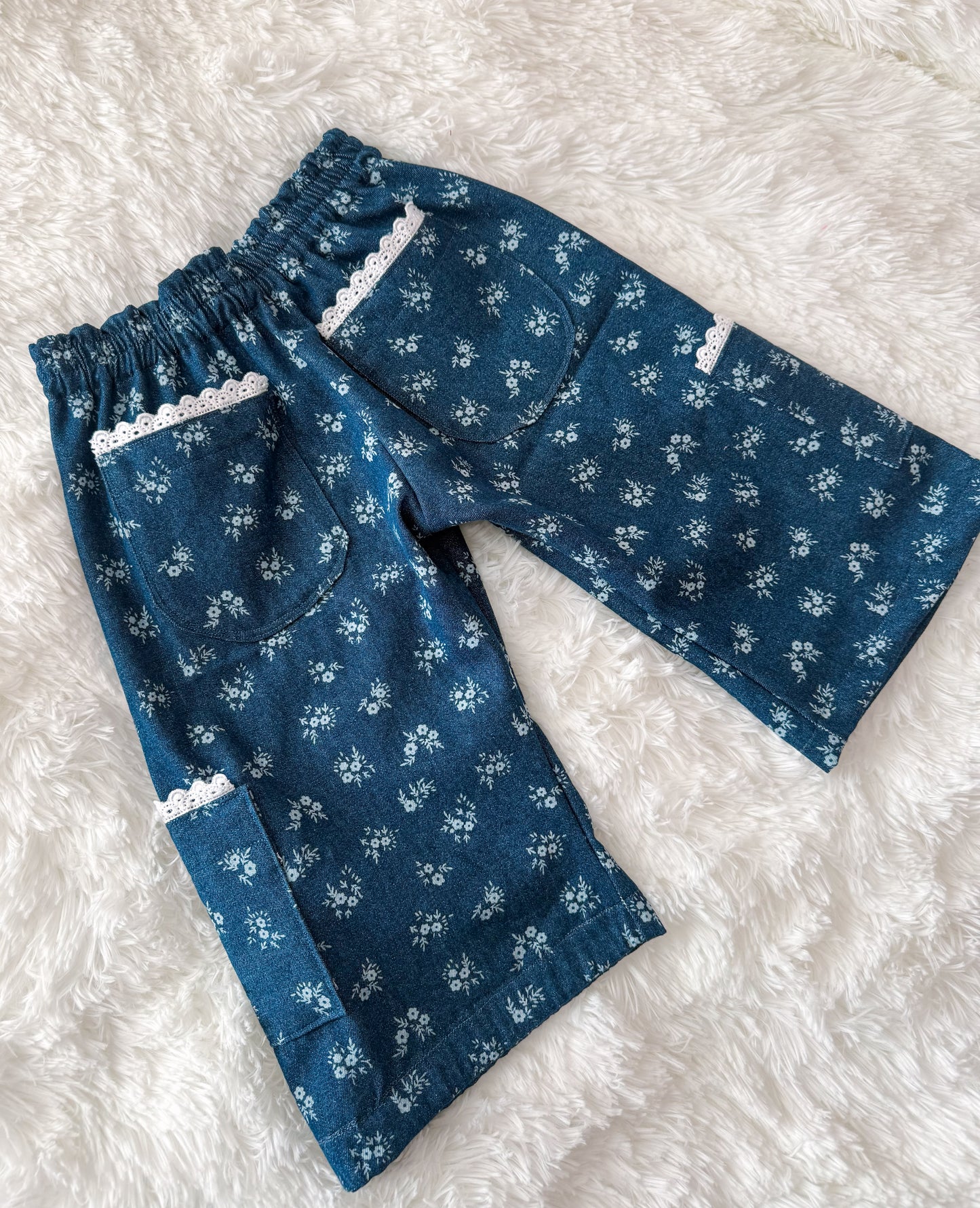 In Bloom Denim Cargo Pants
