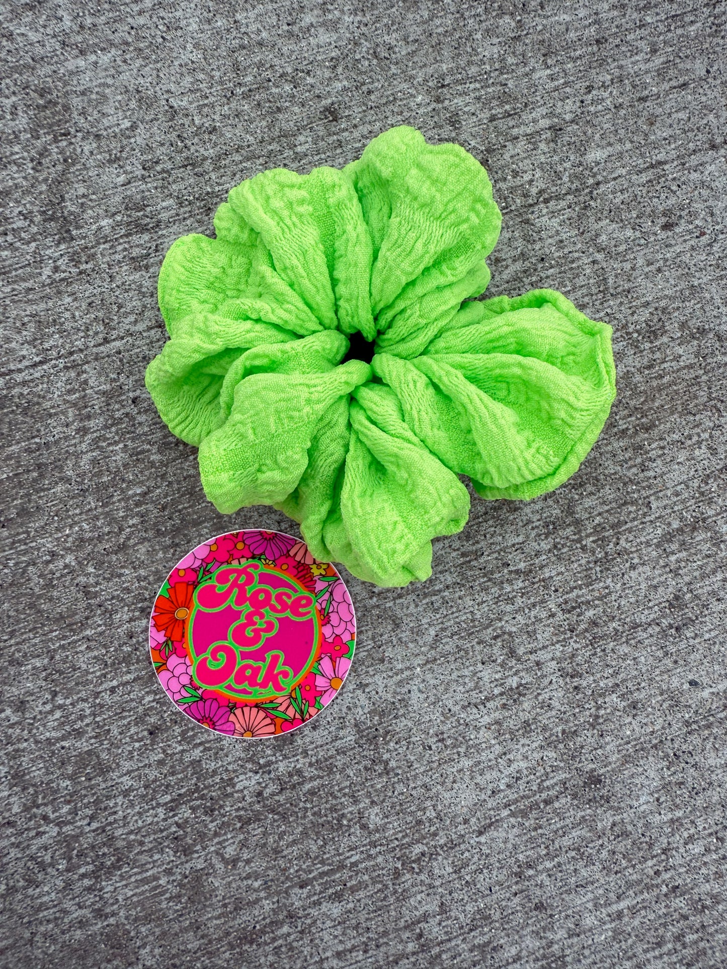 Summer Bubbles Lime Scrunchie