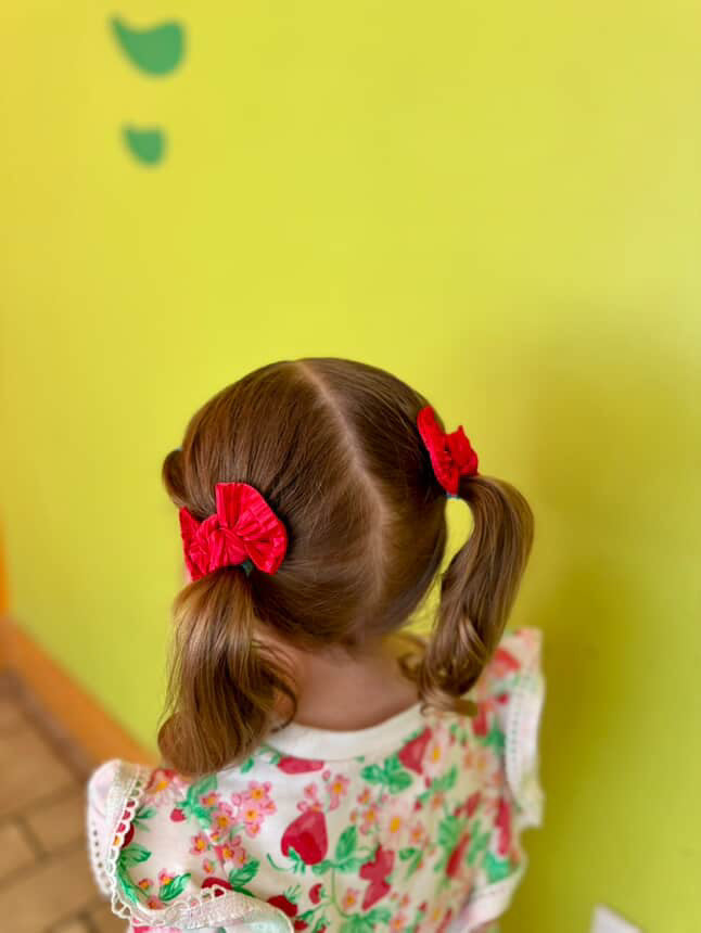 Cherry Red Ribbed Piggy set