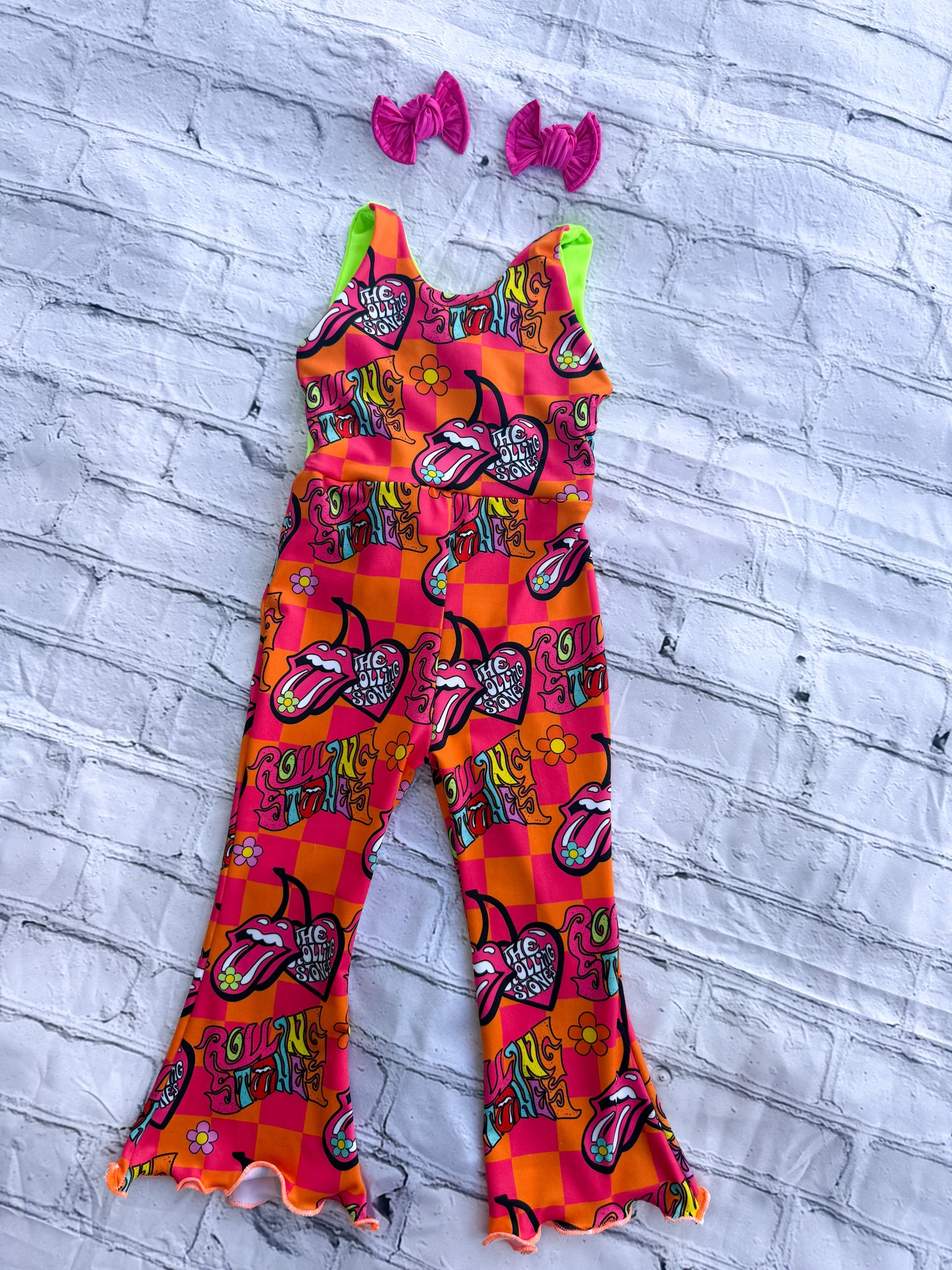 Neon Checkers jumpsuit