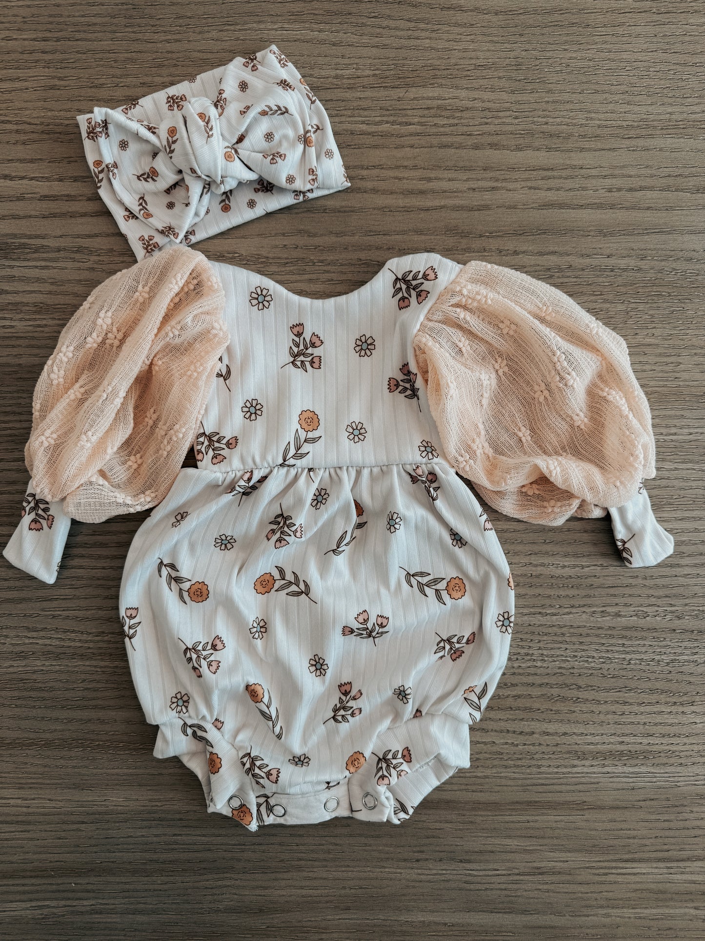 Fall Floral Bubble Romper