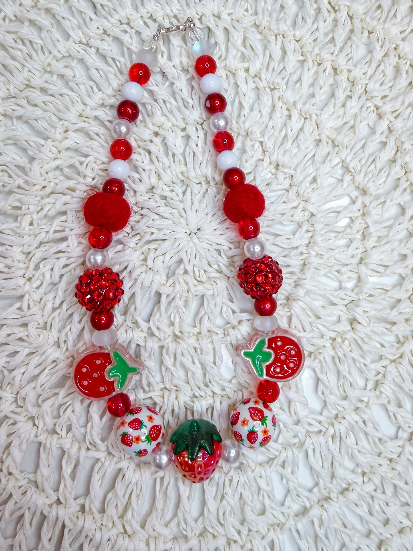 Red Strawberry Necklace
