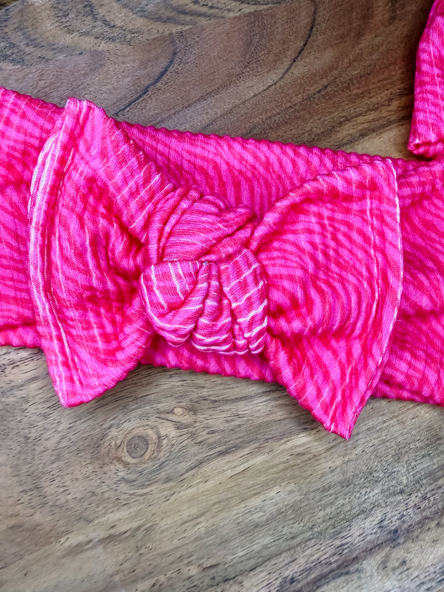 Pink Zebra Headwrap