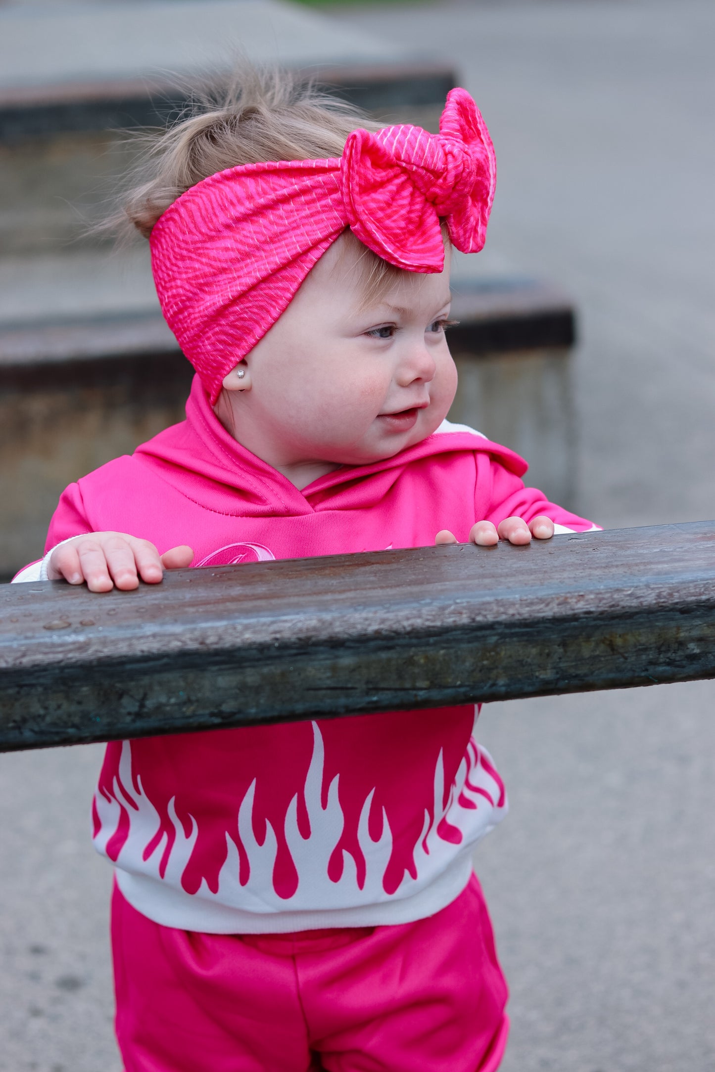 Pink Zebra Headwrap