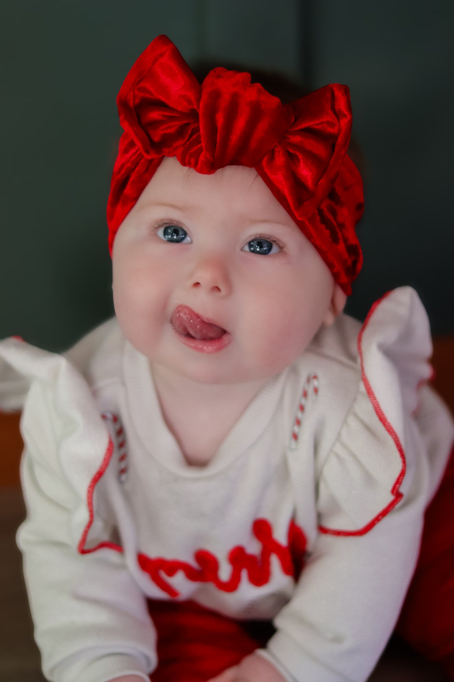 Jolly Red Knotted Headwrap