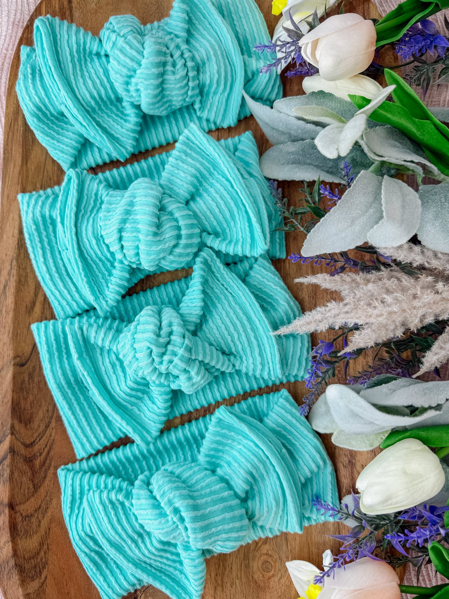 Spring Solids Mint Knotted Headwrap