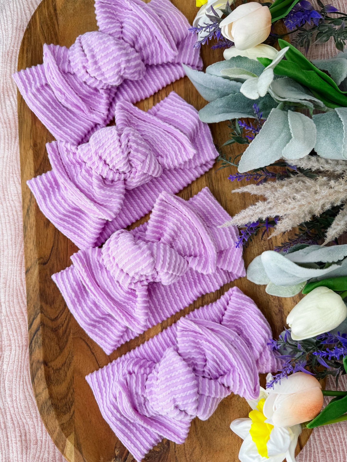 Spring Solids Lavender Knotted Headwrap
