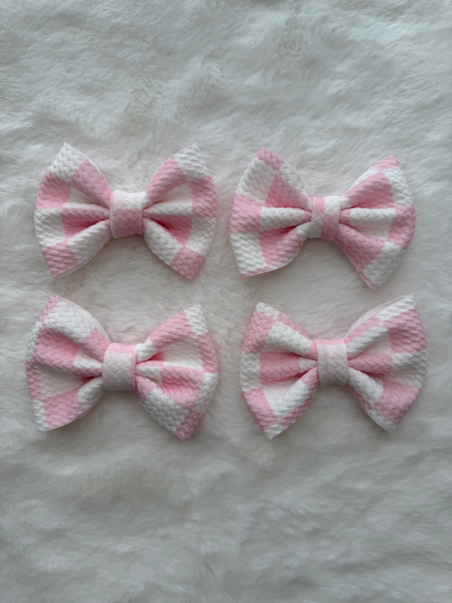 Pink Checks piggy set
