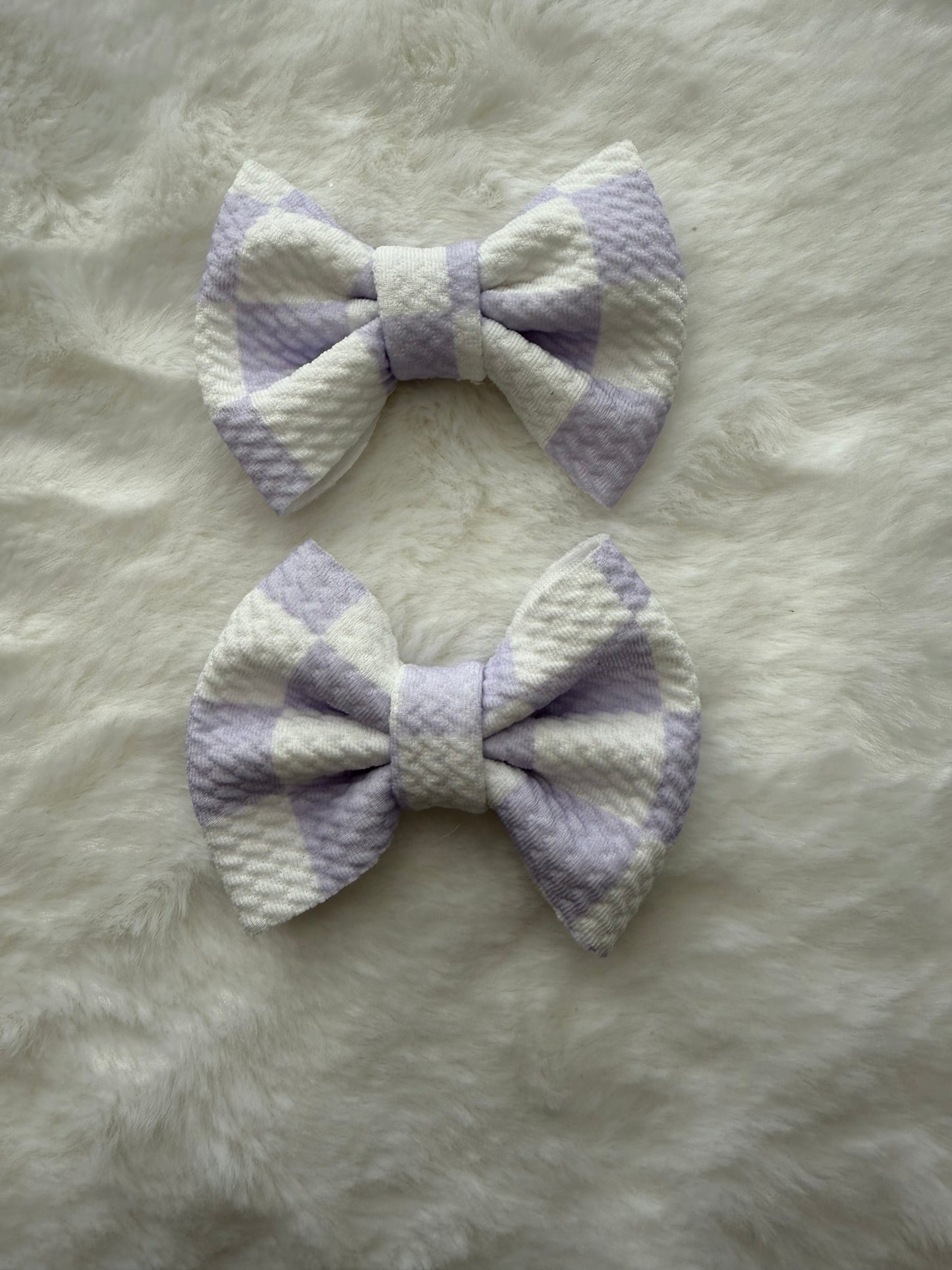 Purple Checks piggy set