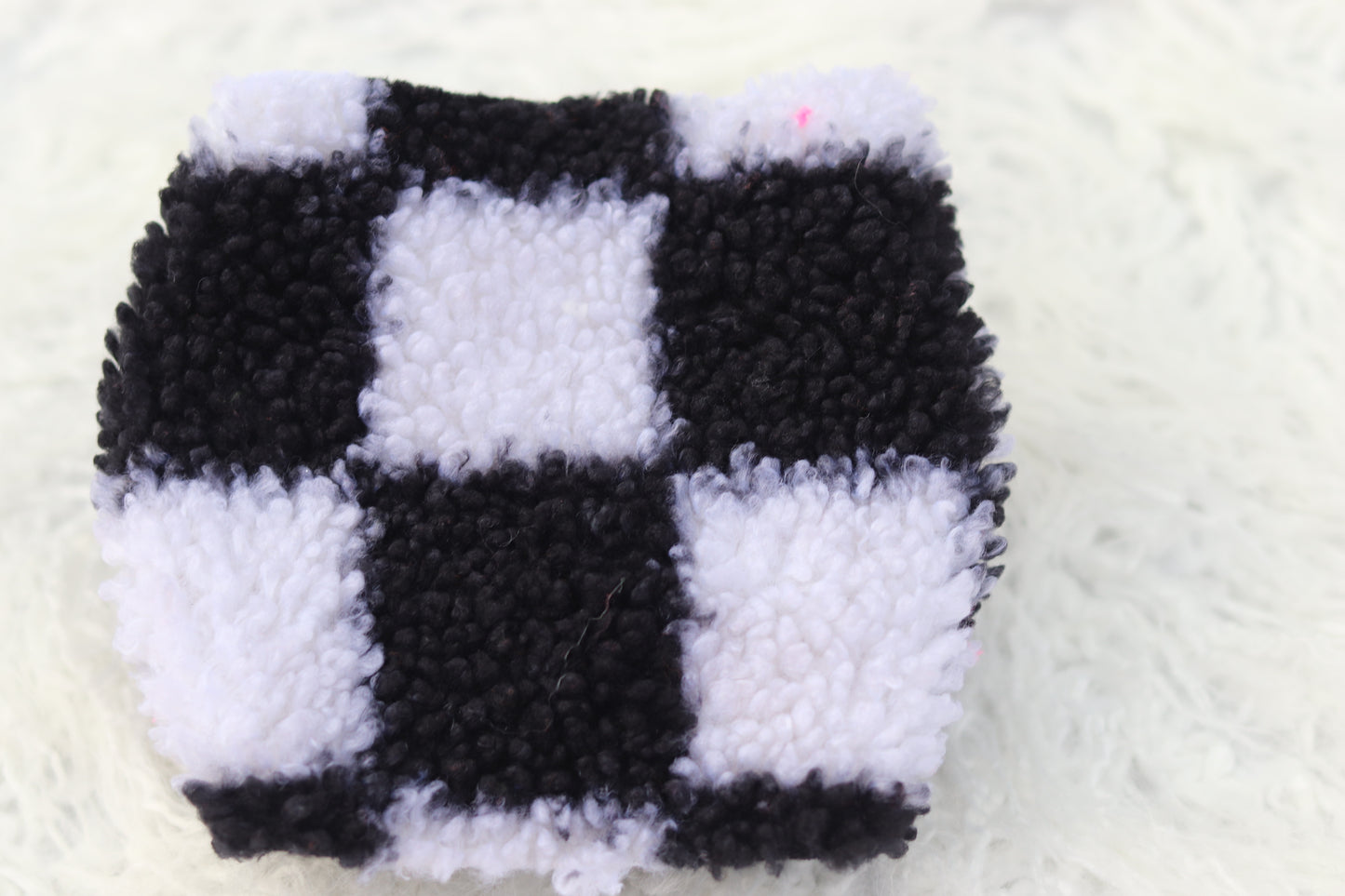 Grunge Check Big Bow Wrap