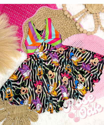 12/18 Zebra Besties Dress with built in shorts