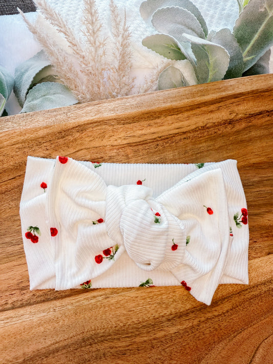 Ribbed Cherry Headwrap
