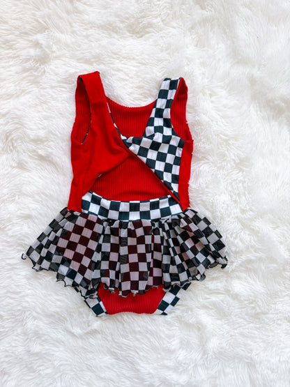 2T Red Team Brooklyn Skirted Leo Upcycle