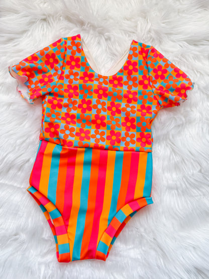Stella Swimsuit one piece with cross over back