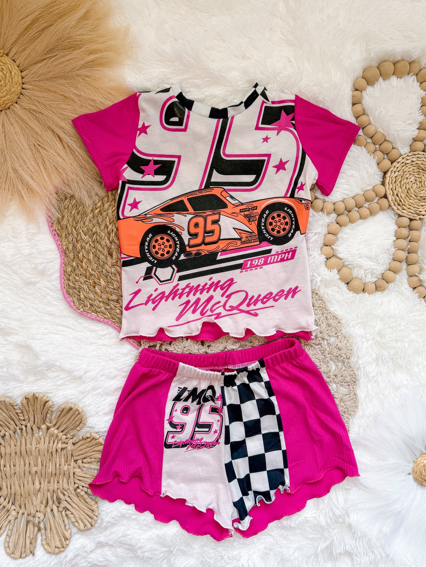 6/7 Kachow Upcycle breezy shorts and Addison top