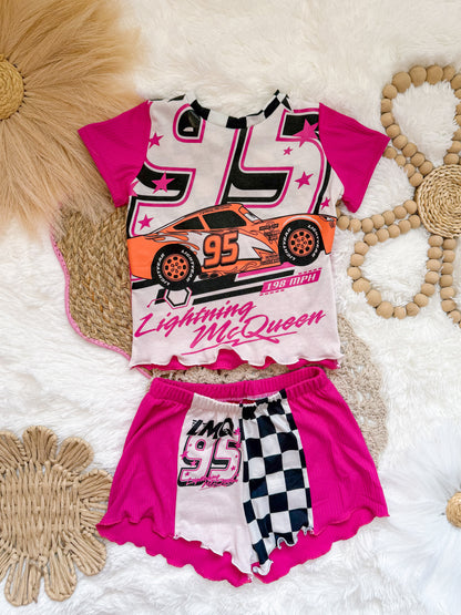 6/7 Kachow Upcycle breezy shorts and Addison top