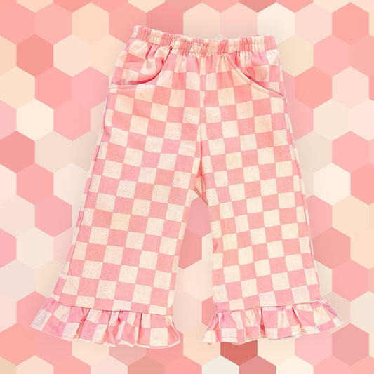 Totally Pink checkered Banks Pants