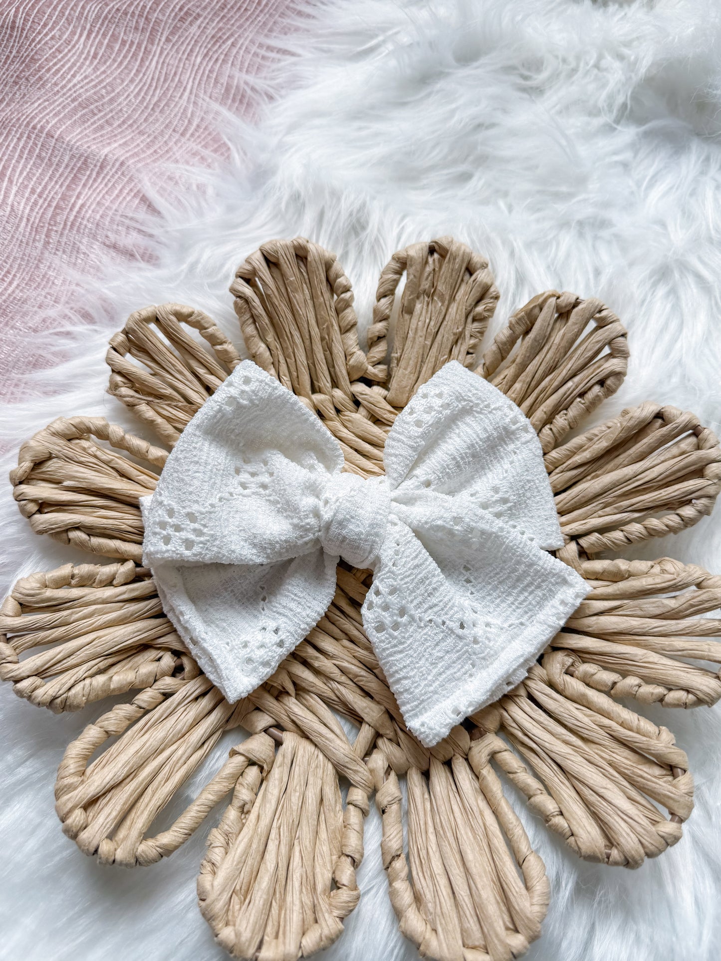 Big Brook Bow on clip Spring Pastels Collection