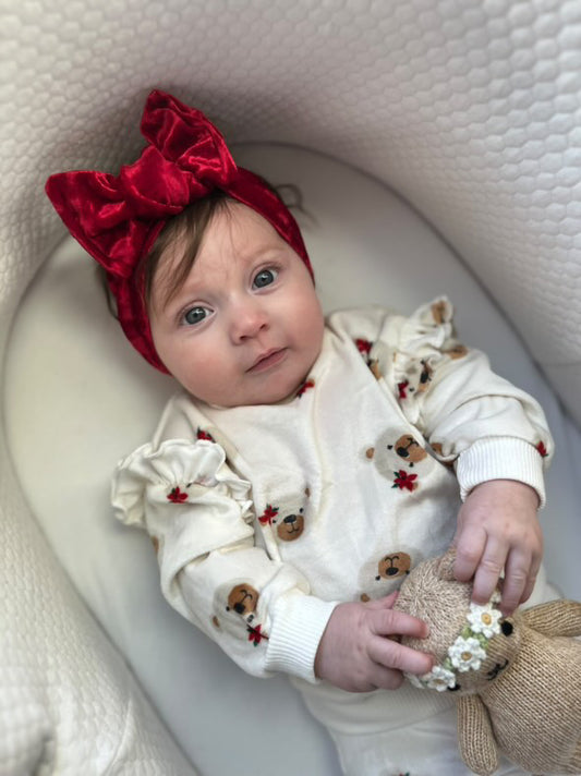 Jolly Red Knotted Headwrap