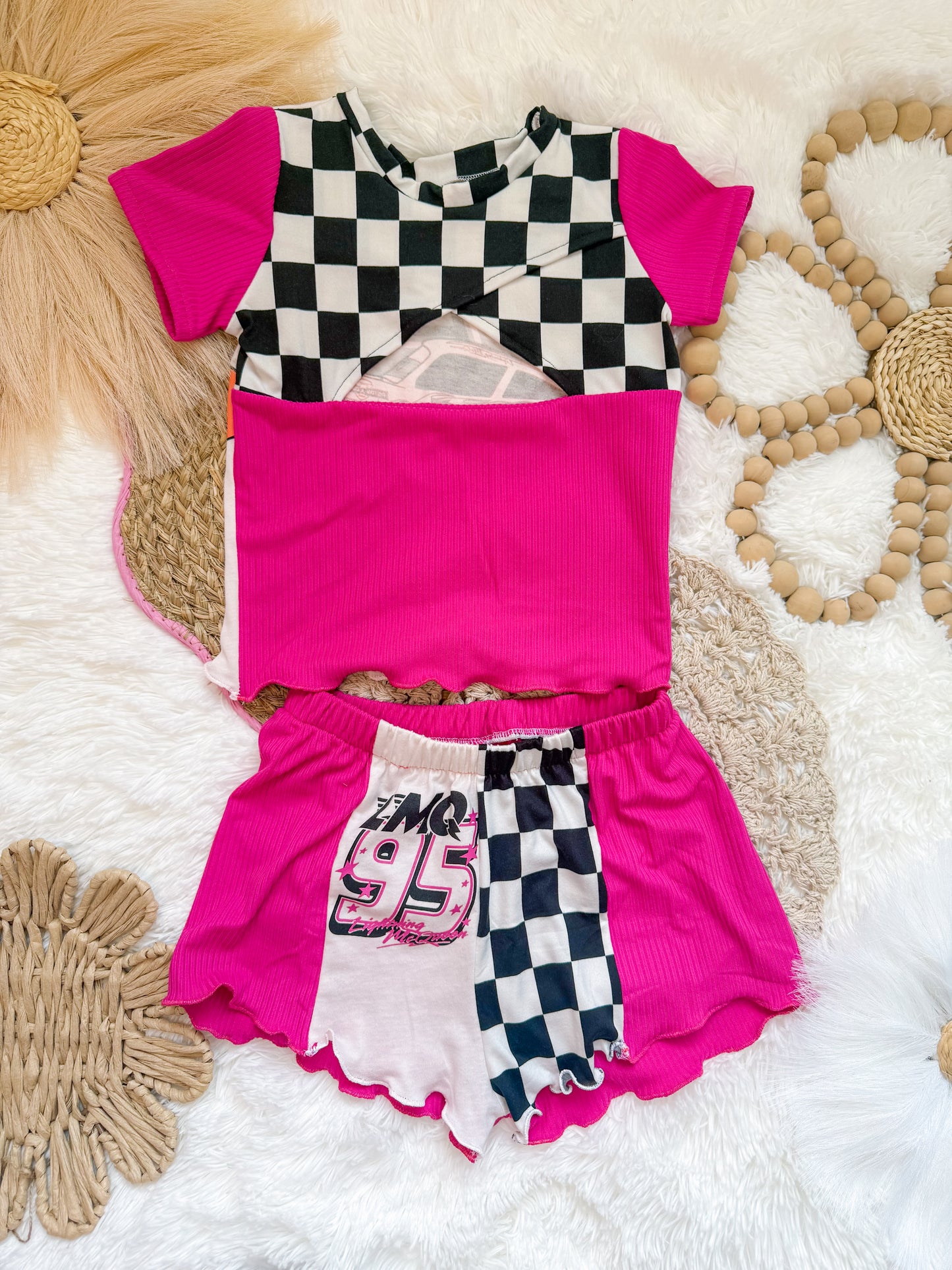 6/7 Kachow Upcycle breezy shorts and Addison top