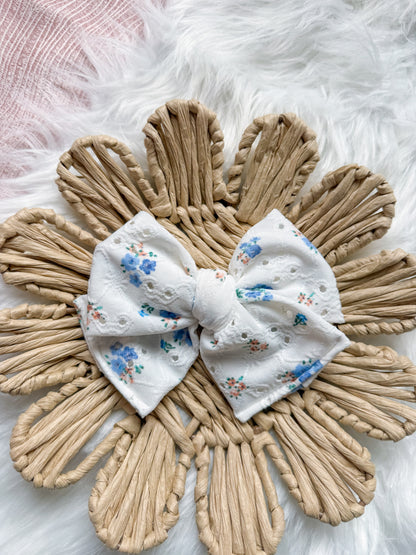 Big Brook Bow on clip Spring Pastels Collection