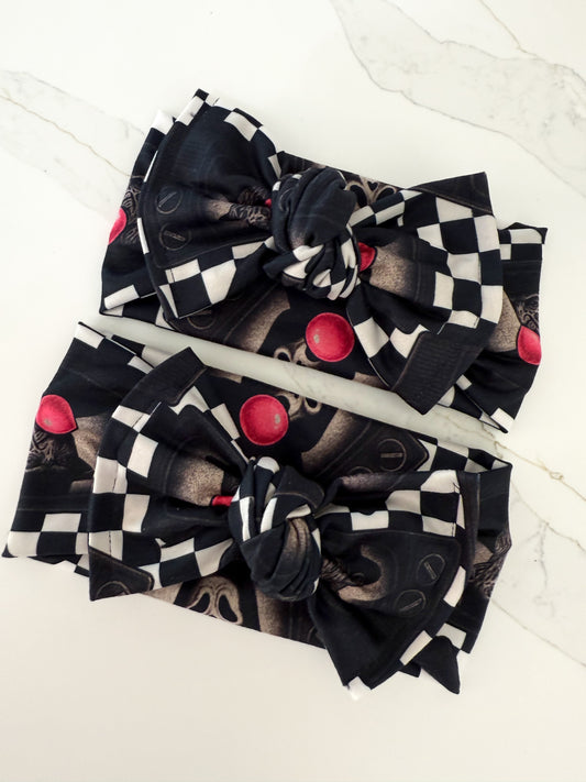 Bubble Gum Horror Knotted Headwrap