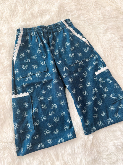 In Bloom Denim Cargo Pants