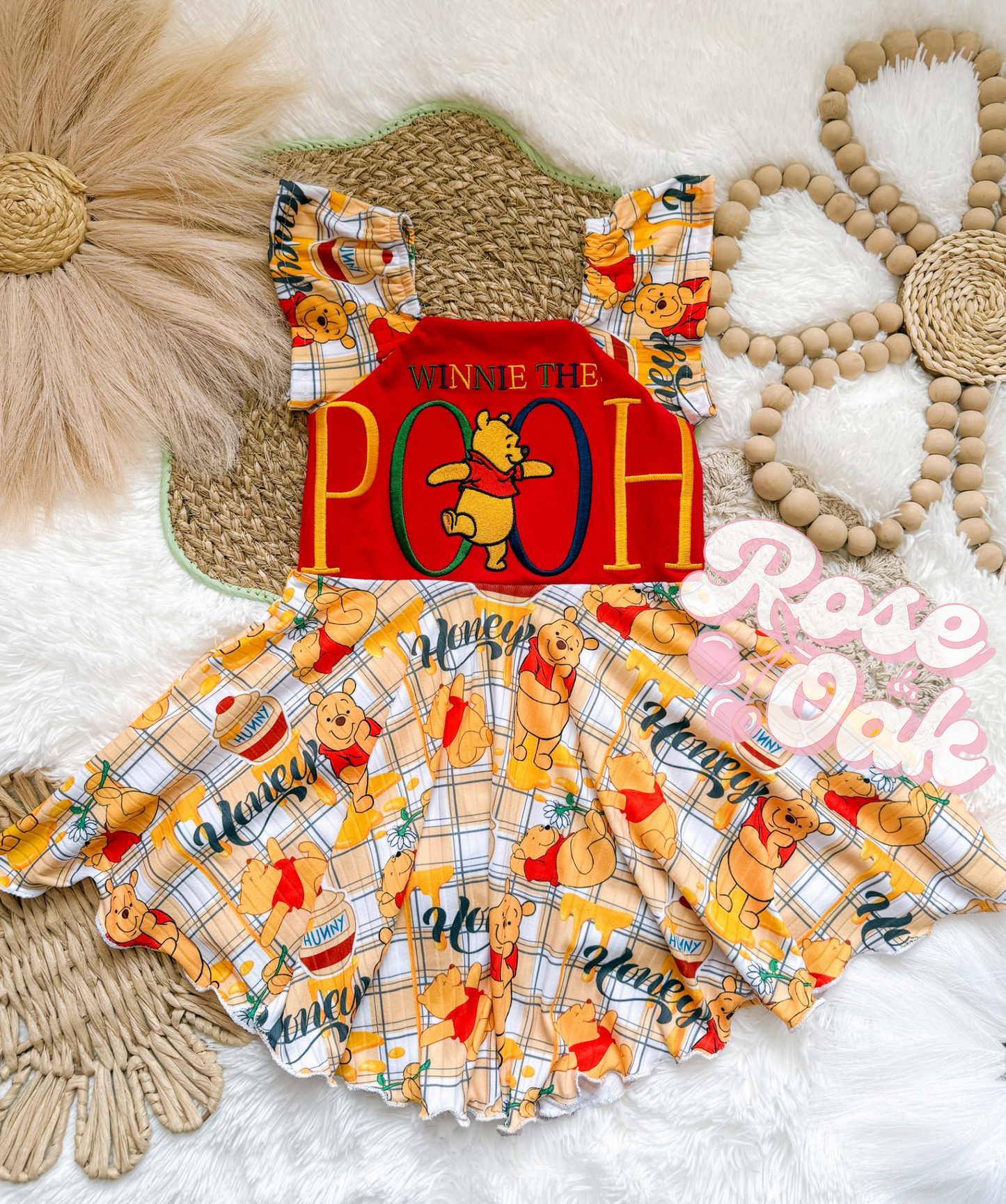 3T Vintage Embroidered Honey Bear Tee Upcycle