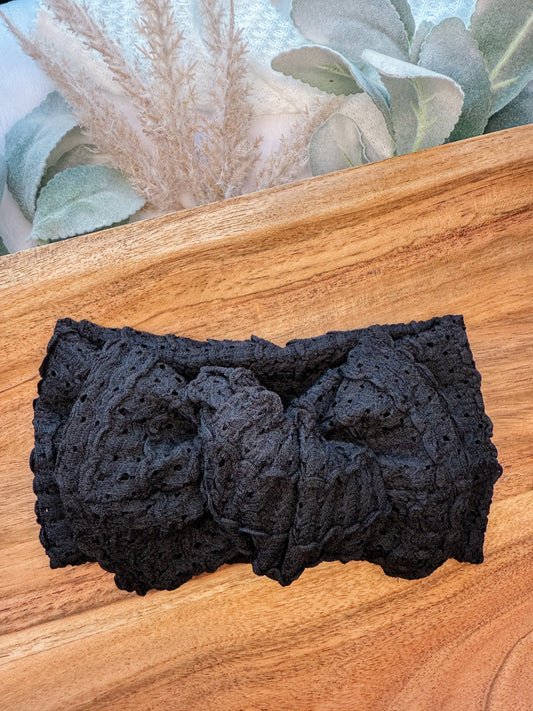 Black Sand loop Headwrap
