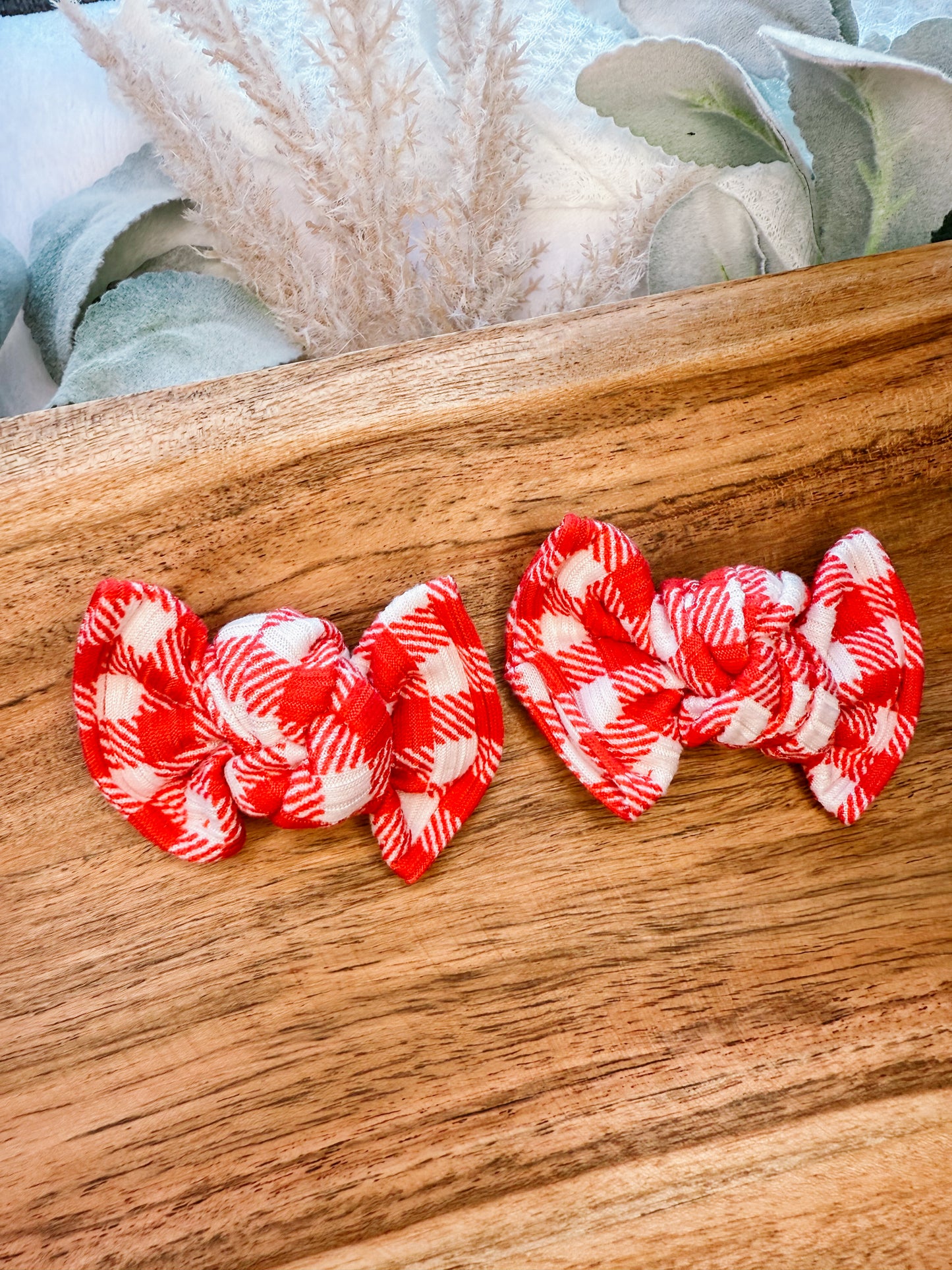 Red Gingham Piggy set