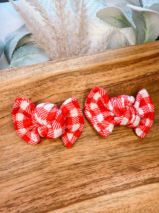 Red Gingham Piggy set