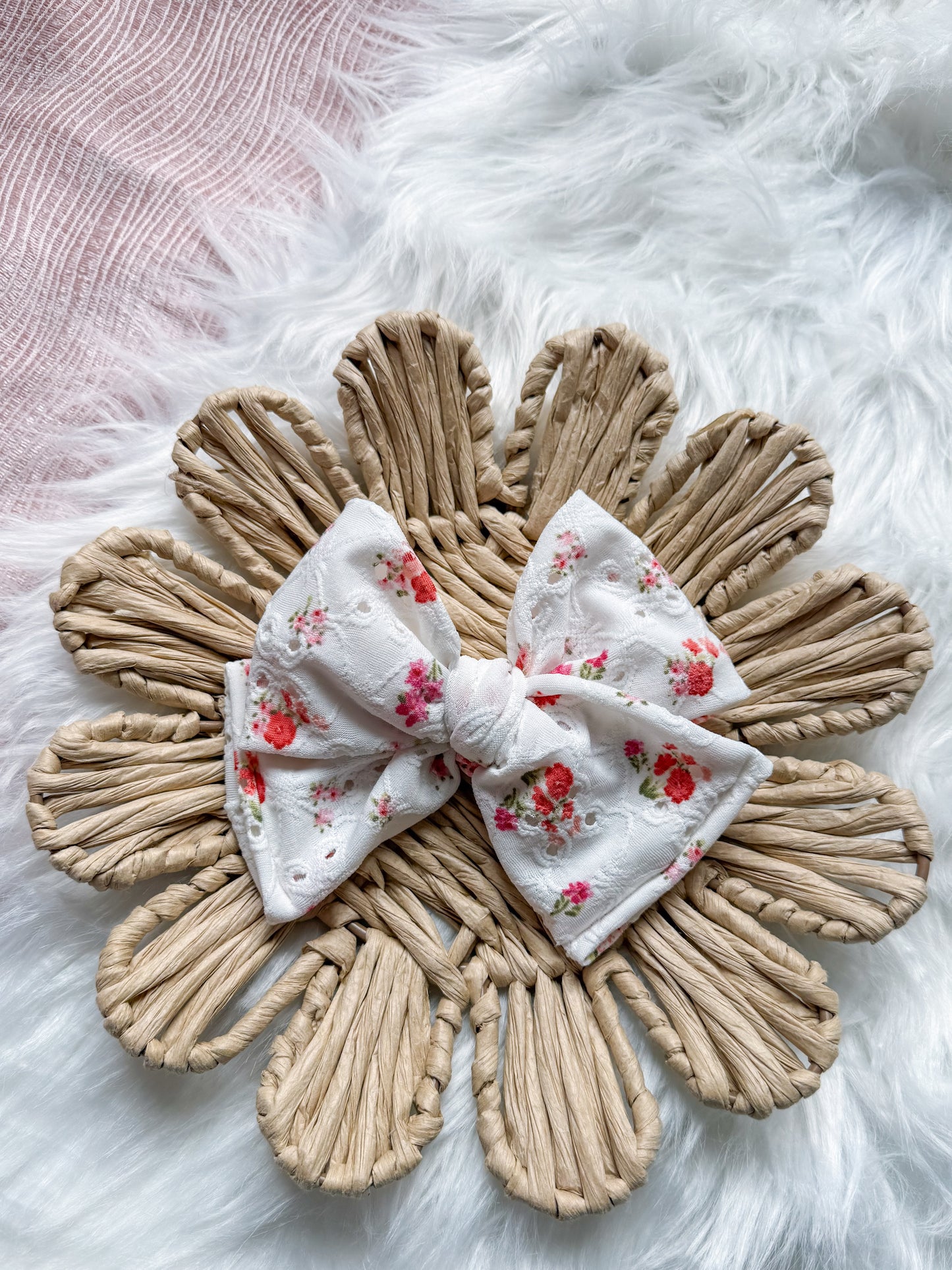 Big Brook Bow on clip Spring Pastels Collection