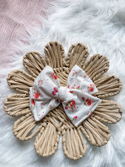 Big Brook Bow on clip Spring Pastels Collection