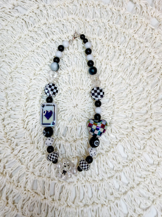 Black&White Teddy Necklace