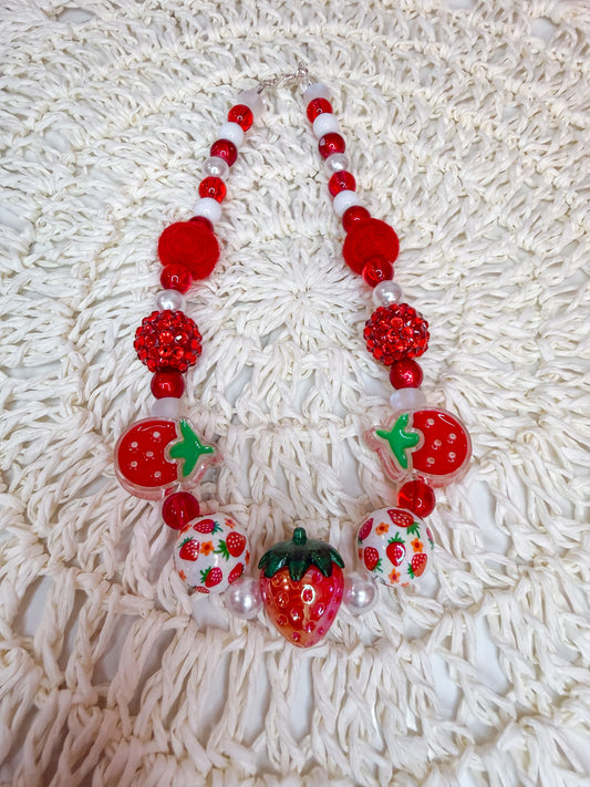 Red Strawberry Necklace