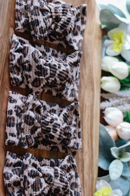 Cheetah Knotted Headwrap