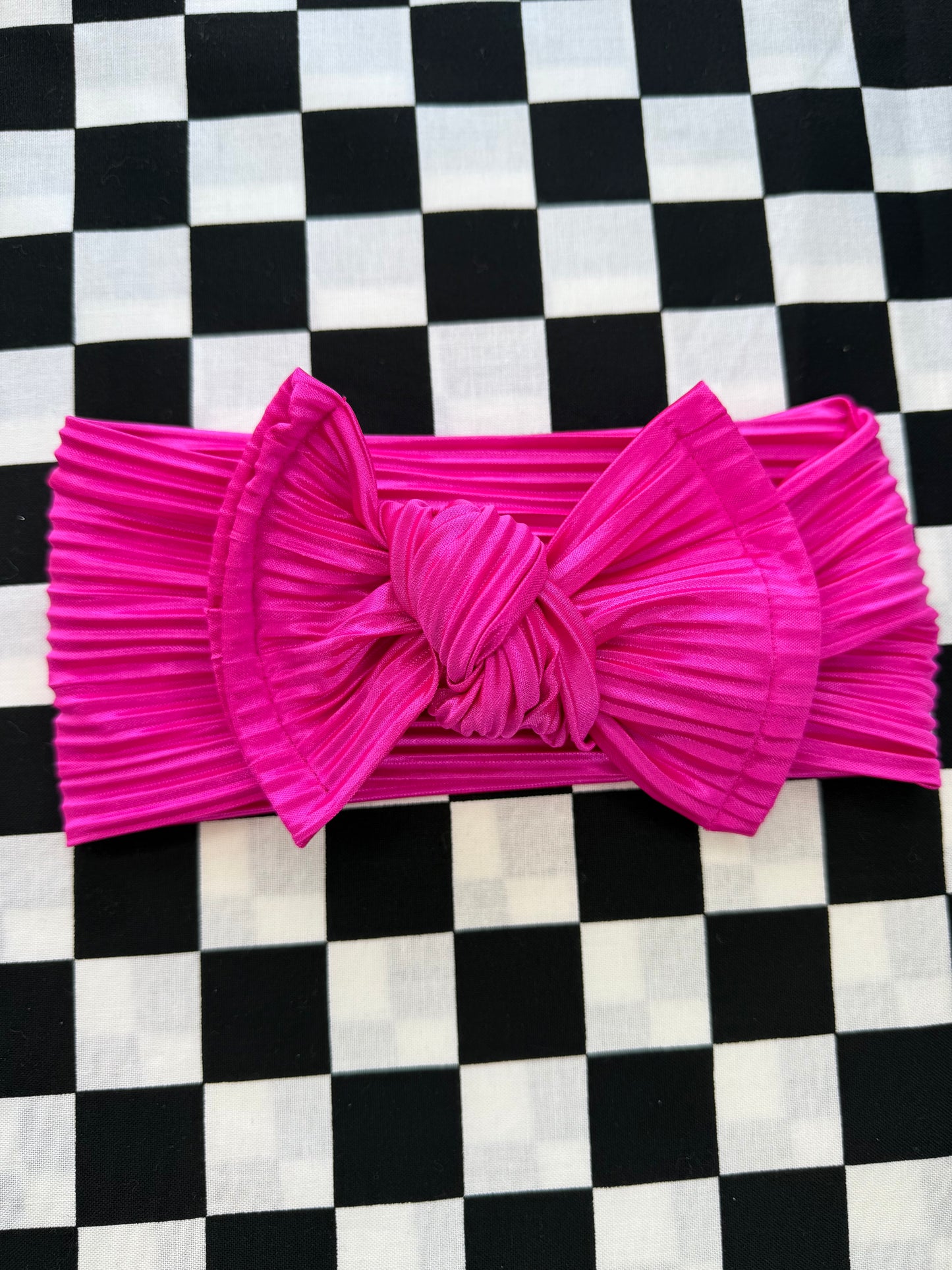 Poppin Pink Knotted Headwrap