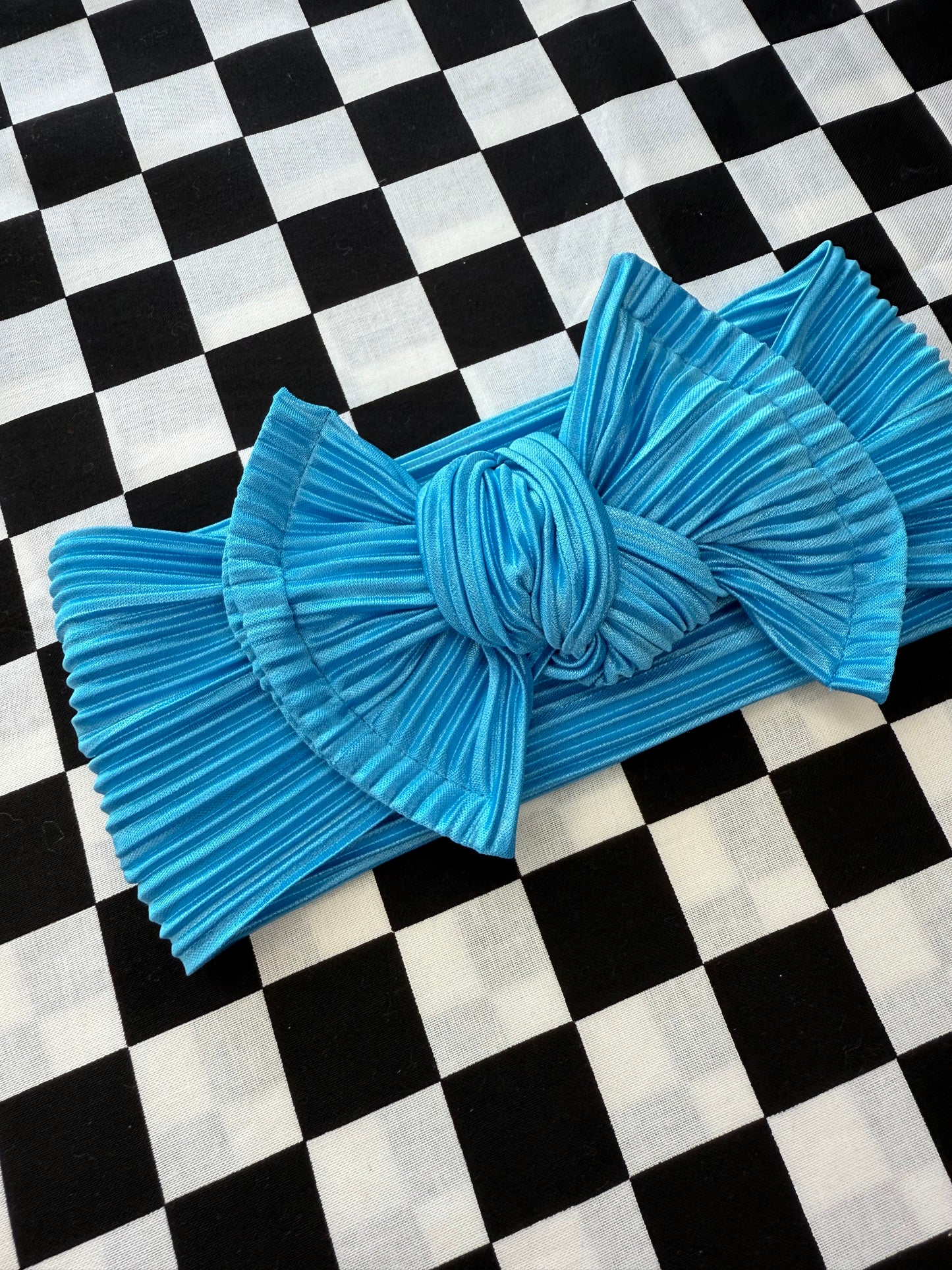 Blue Razz Knotted Headwrap