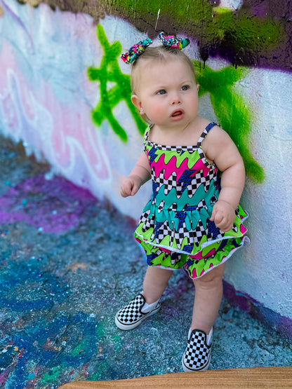 Neon Checkered 2 piece set