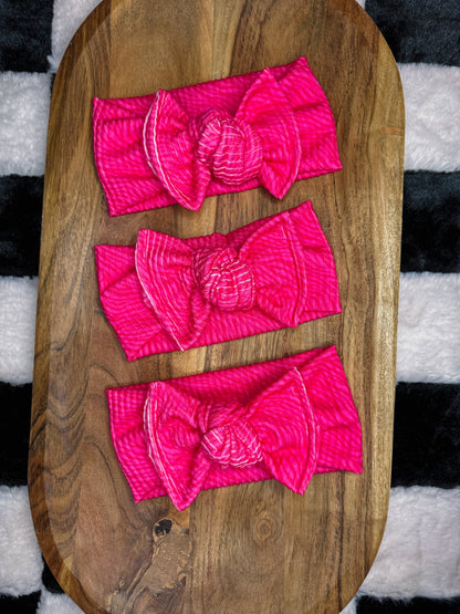 Pink Zebra Headwrap