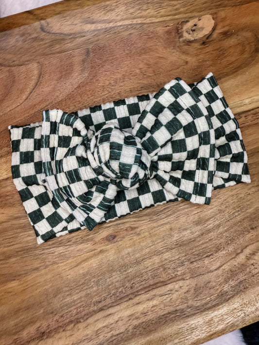 Racing Checks Headwrap