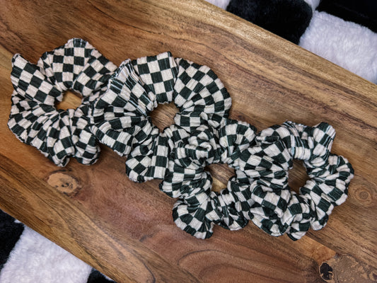 Racing Checks Scrunchie