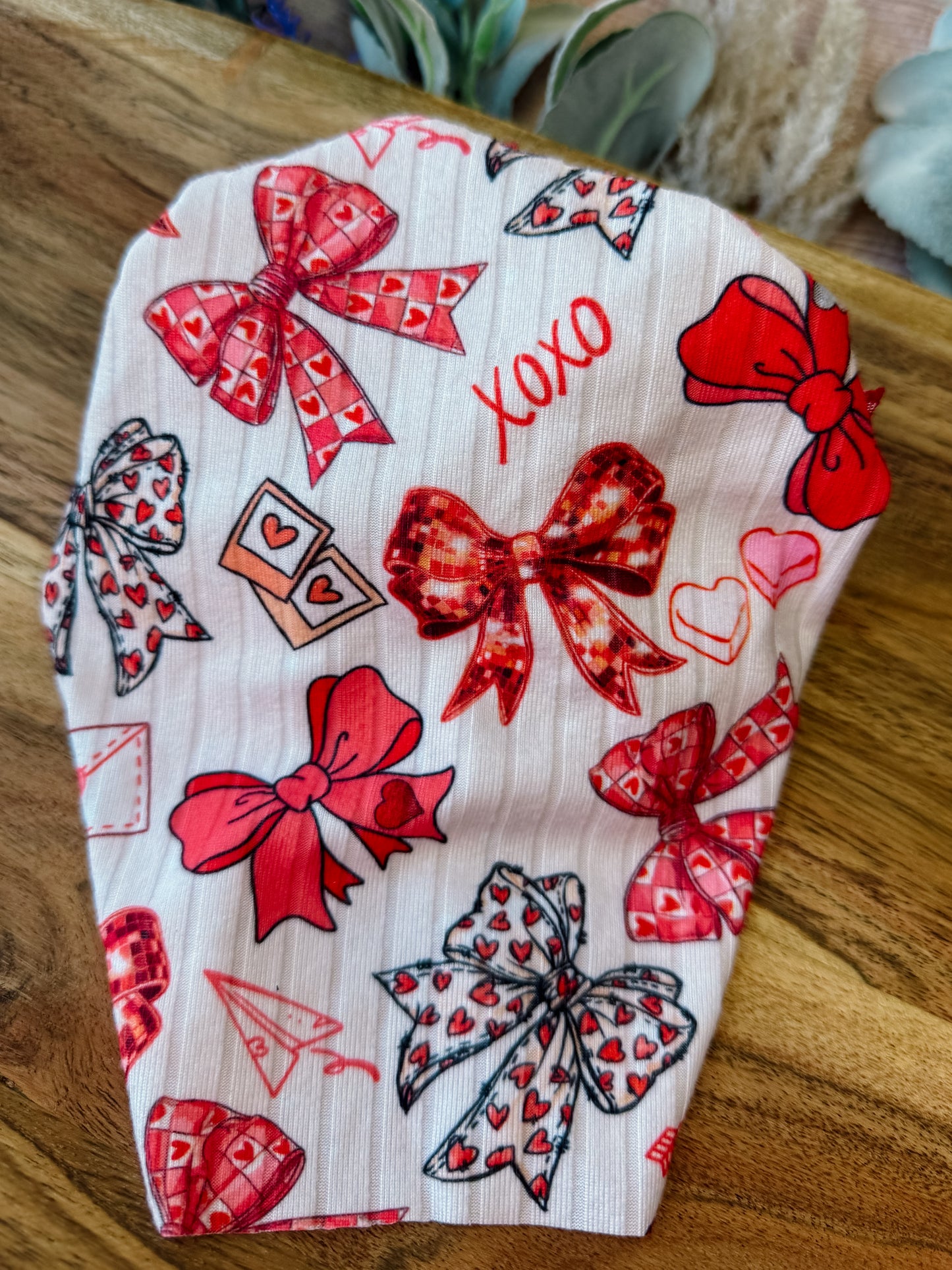 Valentines bows bloom turban