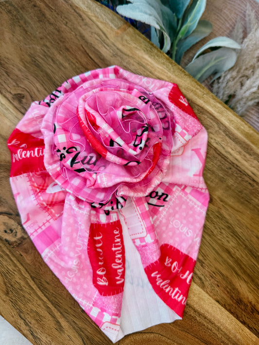 Boujee Valentine Bloom with Hot Pink trim