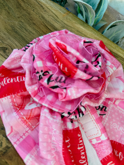 Boujee Valentine Bloom with Hot Pink trim