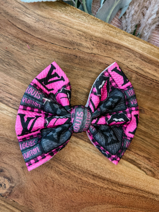 Boujee Rockstar bow on clip