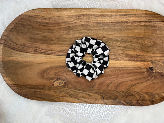 Checkered Large Scrunchie