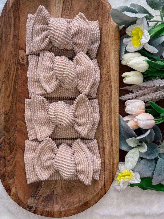 Nude Knotted Headwrap