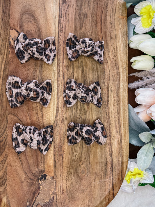 Cheetah knotted piggies