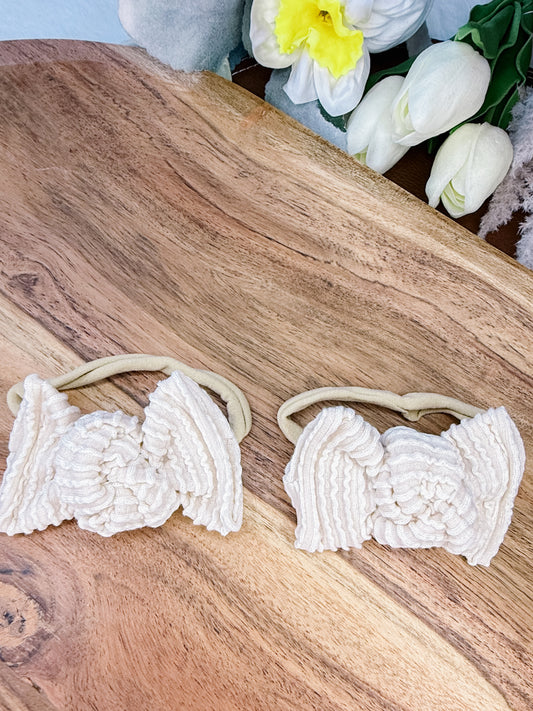 Eggshell Bow on nylon